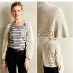Anthropologie Angel Of The North Shrug XS cropped knit shrug